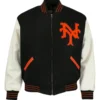 New York Giants Authentic Wool & Leather Varsity Jacket