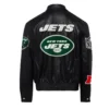 Jeff Hamilton New York Jets Patches Full Leather Jacket