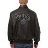 New York Knicks Leather Varsity Jacket