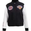 New York Knicks Classic Wool & Leather Varsity Jacket