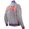 New York Knicks Pro Standard Heather Gray Varsity Jacket