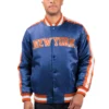 New York Knicks Varsity Satin Blue Jacket