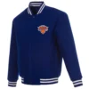 New York Knicks Wool Varsity Blue Jacket