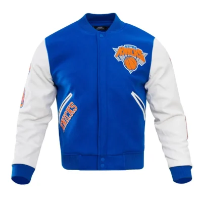 New York Knicks Wool & leather Varsity Jacket