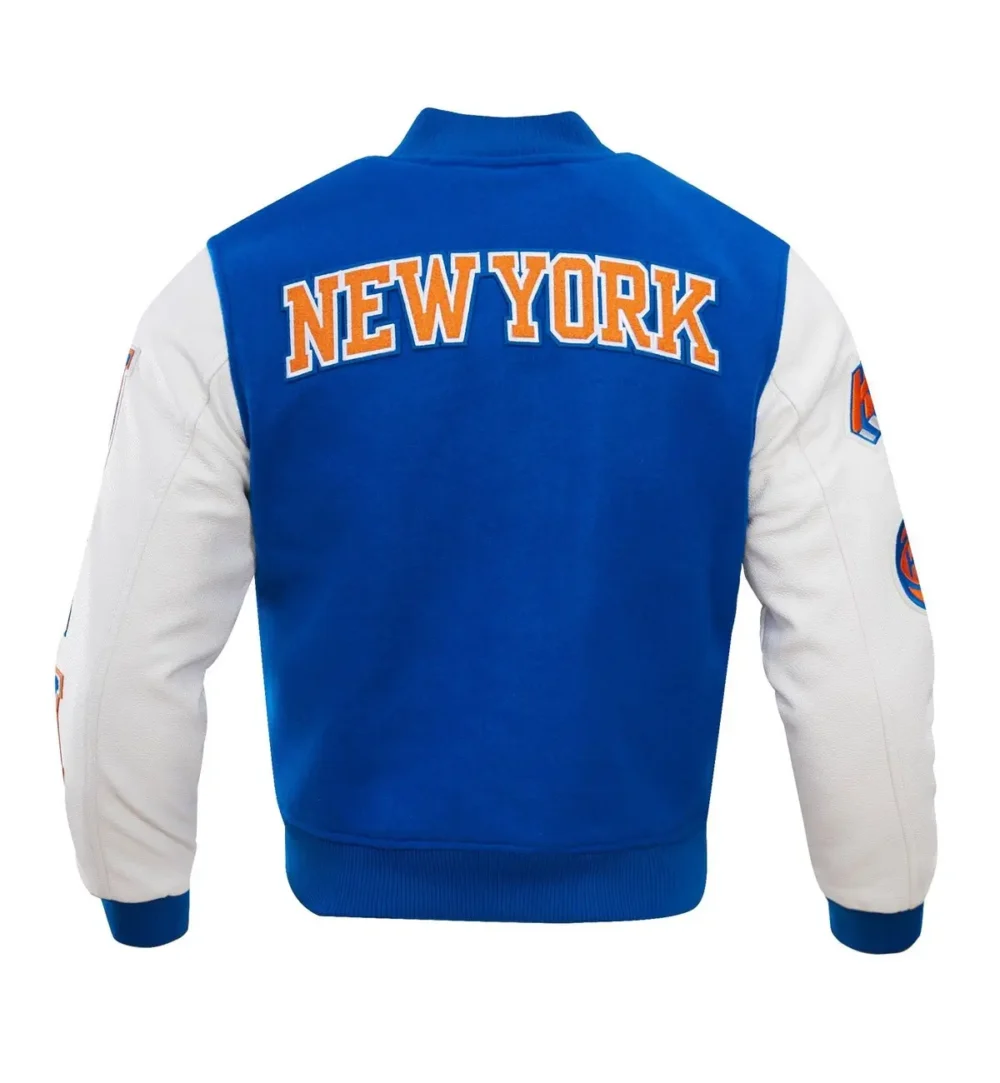 New York Knicks Wool & leather Varsity Jacket