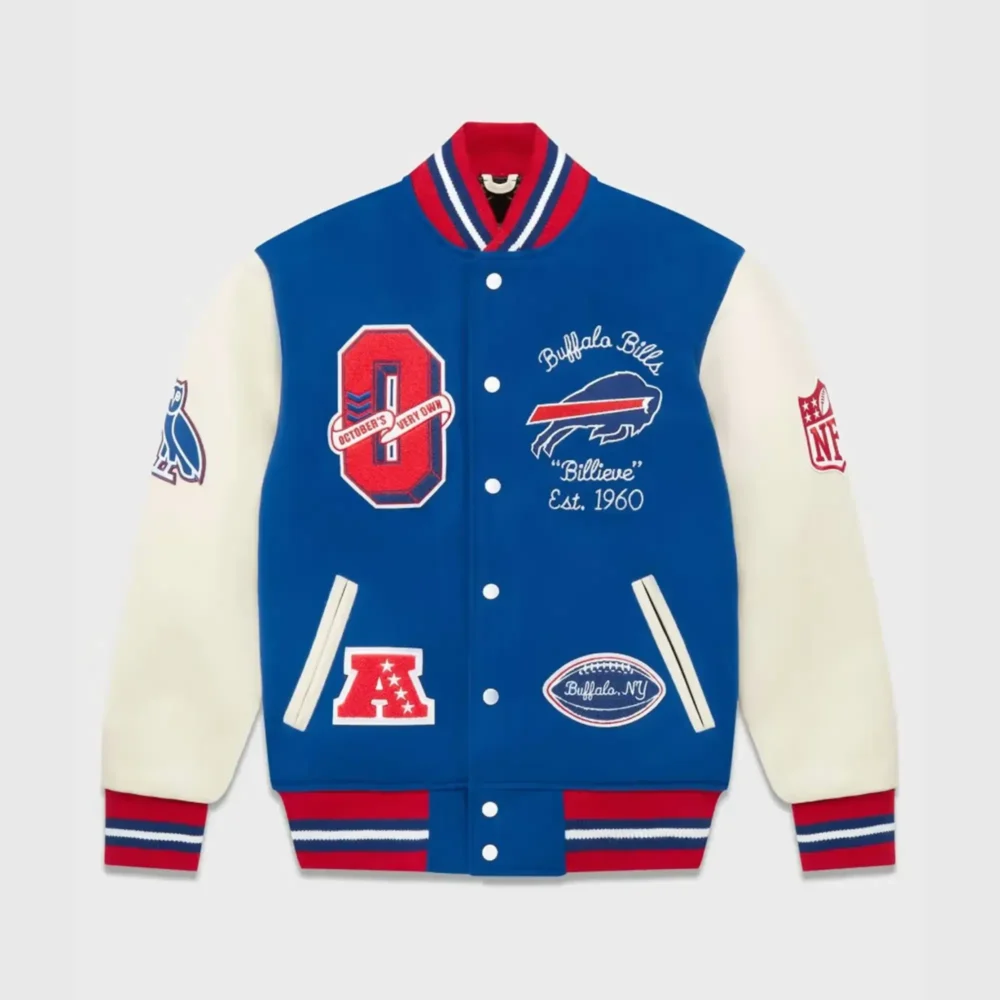 OVO x NFL Buffalo Bills Varsity Jacket