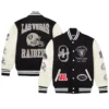 OVO x NFL Las Vegas Raiders Black Varsity Jacket