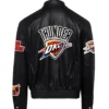 Oklahoma City Jeff Hamilton Thunder Leather Jacket