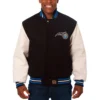 Orlando Magic Black/White Wool & Leather Jacket