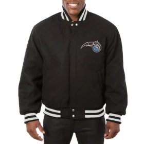 Orlando Magic Black Wool Varsity Jacket