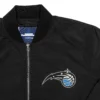 Orlando Magic Team Logo Black Satin Varsity Jacket