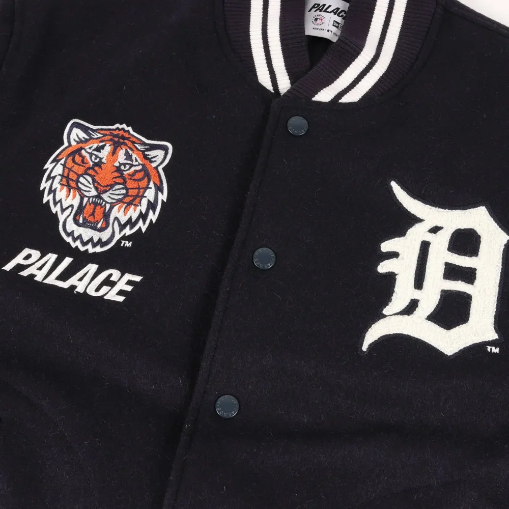 Palace x Detroit Tigers x New Era Navy Varsity Jacket