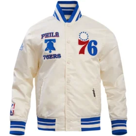 Philadelphia 76ers Team Players Satin Varsity Jacket