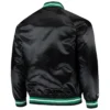 Philadelphia Eagles Full-Button Satin Black Varsity Jacket