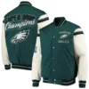 Philadelphia Eagles Sports Victory Midnight Green Varsity Jacket