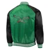 Philadelphia Eagles Lead Off Starter Satin Varsity Jacket