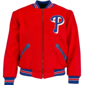 Philadelphia Phillies 1949 Authentic Red Wool Varsity Jacket