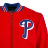 Philadelphia Phillies Authentic Red Wool Varsity Jacket