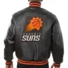 Phoenix Suns Basketball players Leather Varsity Jacket