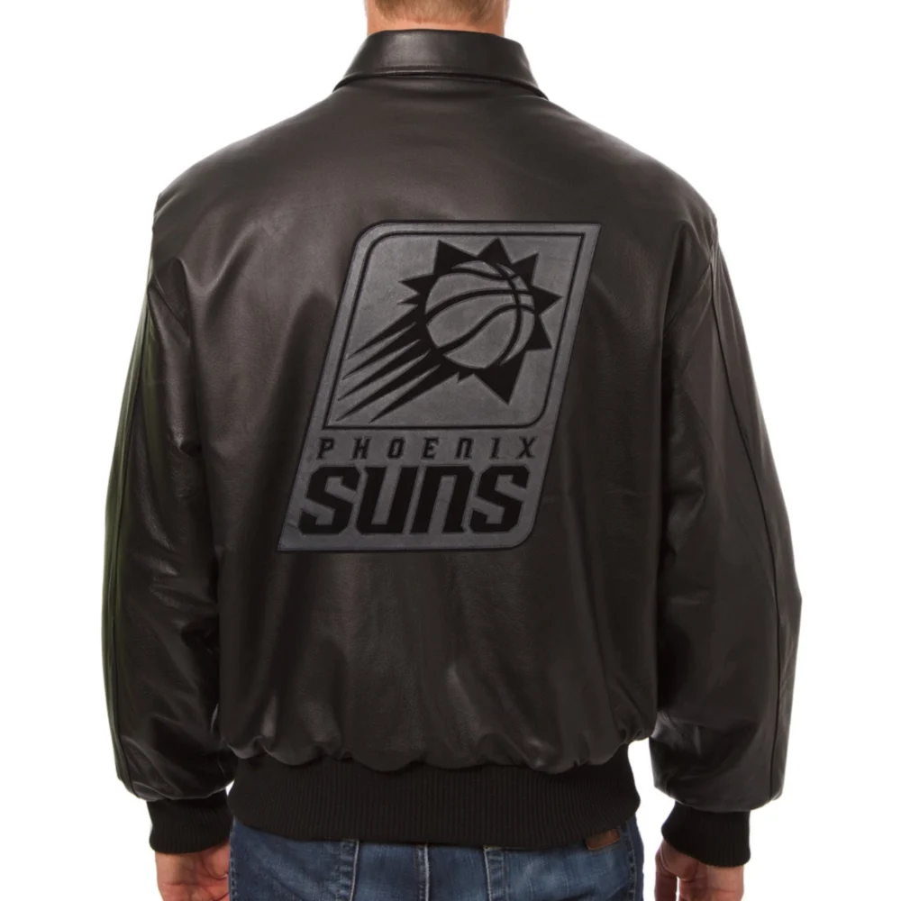 Phoenix Suns Bomber Varsity Leather Jacket