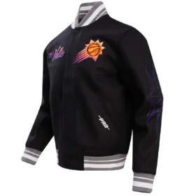 Phoenix Suns Classic Black Wool Varsity Jacket