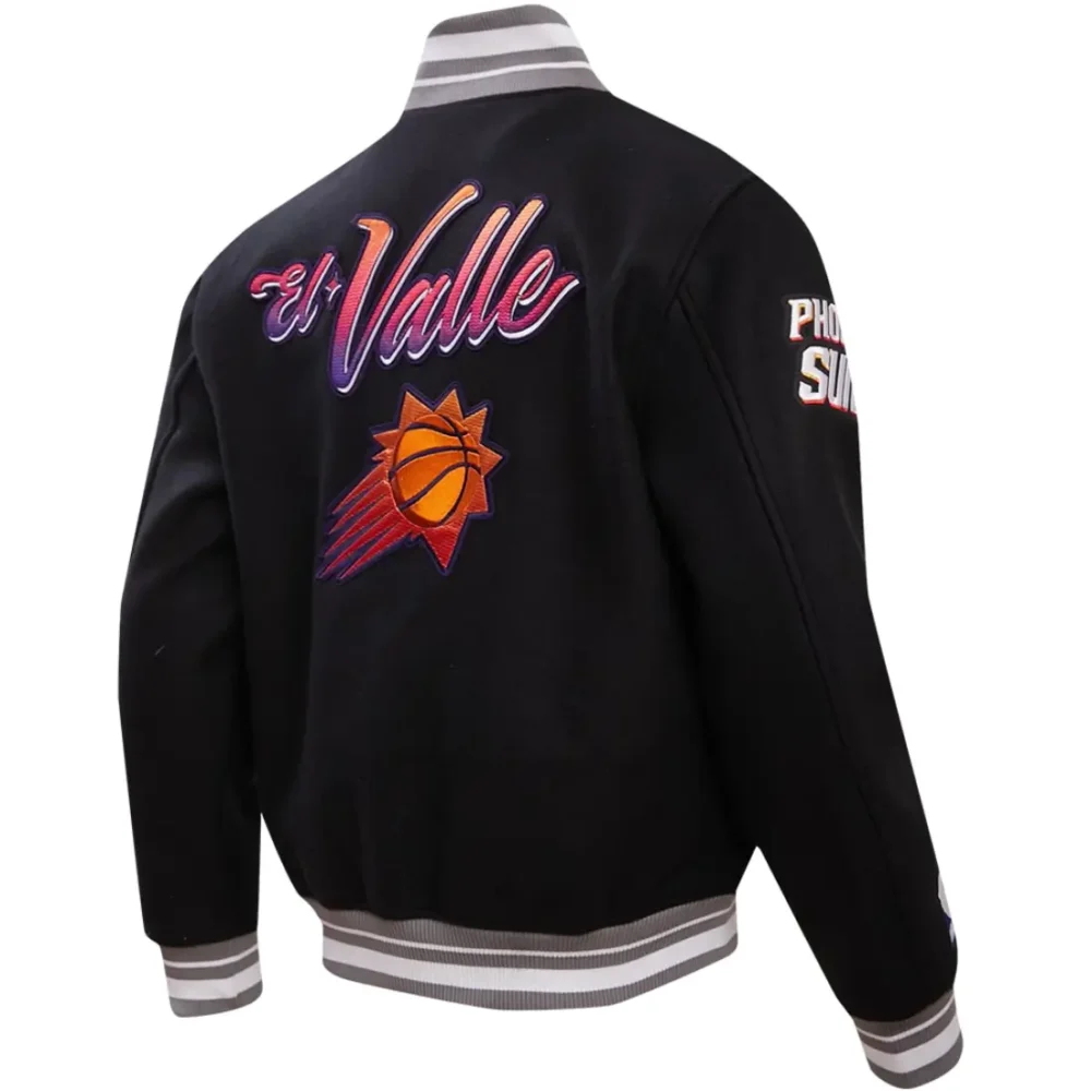 Phoenix Suns Classic Black Wool Varsity Jacket