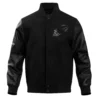 Phoenix Suns Triple Black Wool & Leather Varsity Jacket