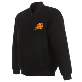 Phoenix Suns Team Players Domestic Black Wool Varsity Jacket