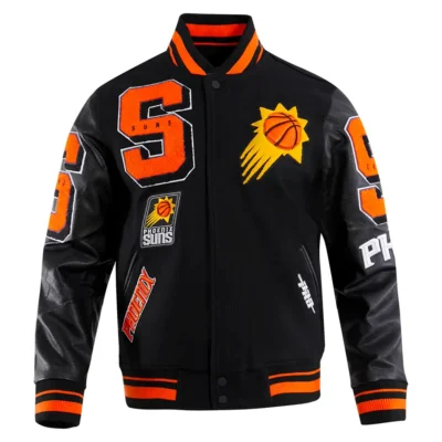 Phoenix Suns Team players Wool & Leather Varsity Jacket