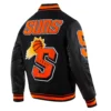 Phoenix Suns Team players Wool & Leather Varsity Jacket