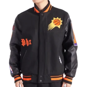 Phoenix Suns Wool & Leather Varsity Jacket