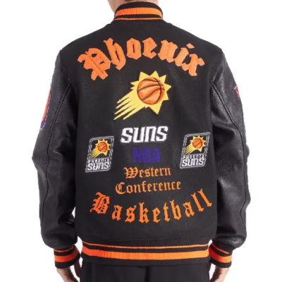 Phoenix Suns Wool & Leather Varsity Jacket