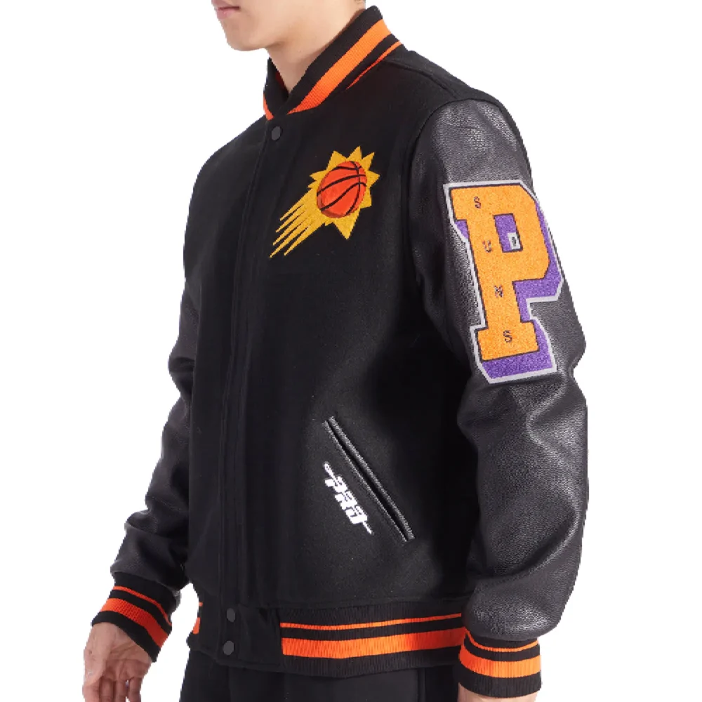 Phoenix Suns Wool & Leather Varsity Jacket