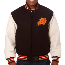 Phoenix Suns Wool & Leather Varsity Jacket