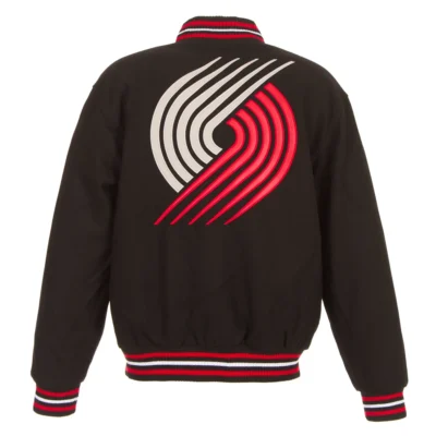 Portland Trail Blazers Black Varsity Jacket