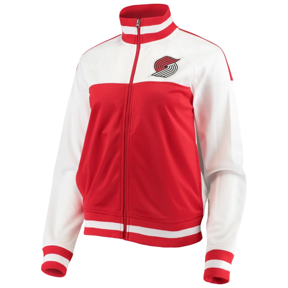 Portland Trail Blazers Satin Varsity Jacket