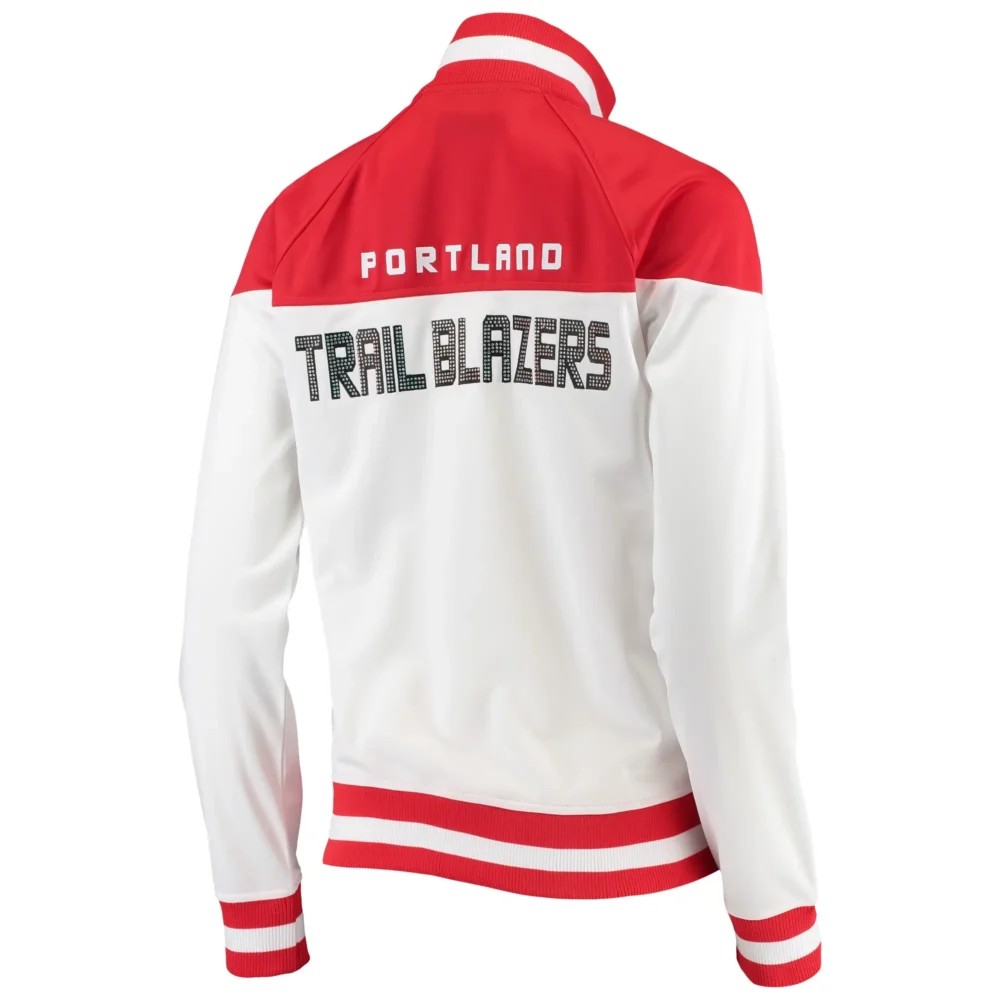 Portland Trail Blazers Satin Varsity Jacket