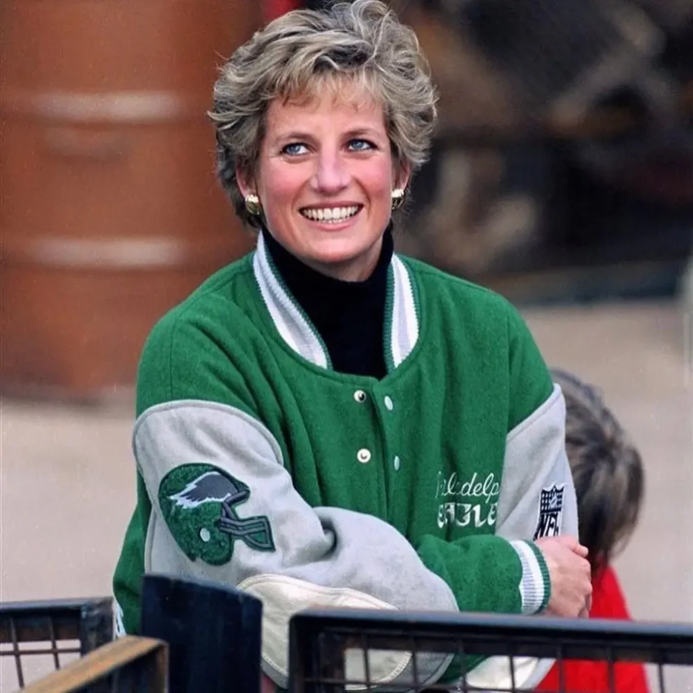 Princess Diana Philadelphia Eagles Varsity Jacket