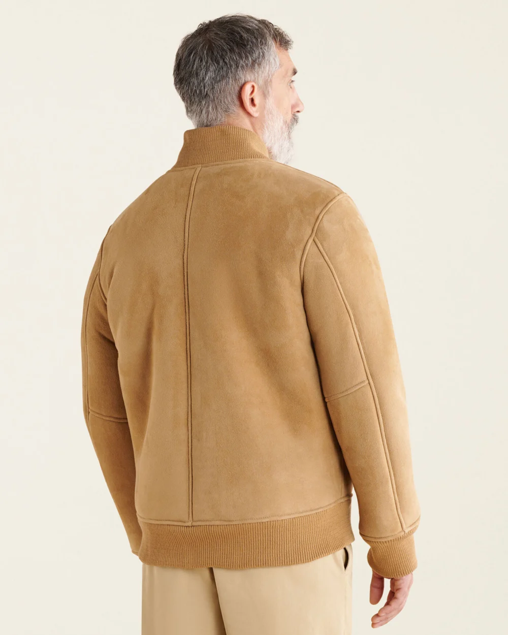 Roots Shearling Camel Varsity Jacket