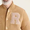 Roots Shearling Camel Varsity Jacket