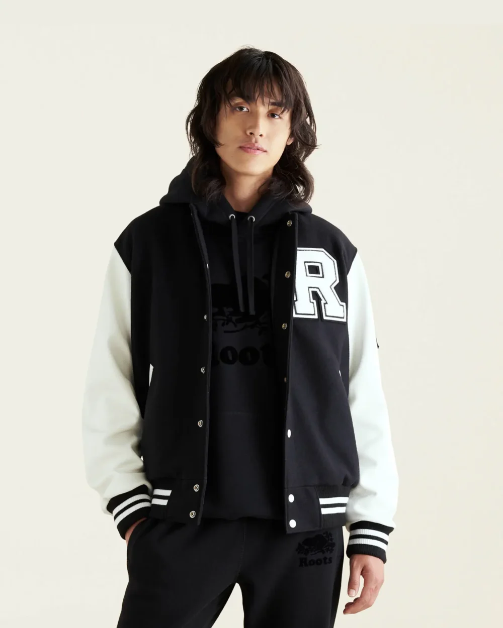 Roots Vintage Wool & Leather Varsity Jacket