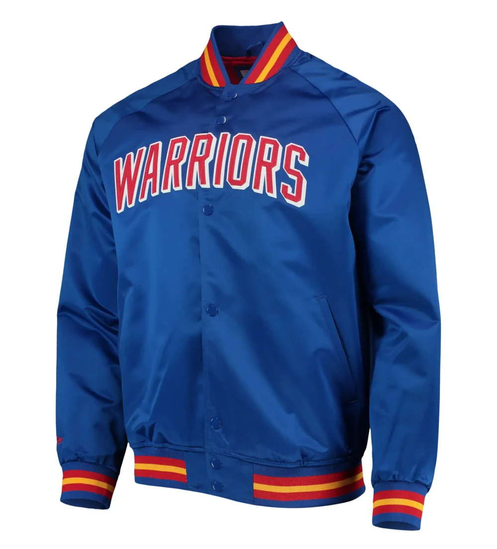 San Francisco Warriors Hardwood Classics Satin Jacket