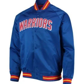 San Francisco Warriors Hardwood Classics Satin Jacket