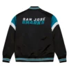 San Jose Sharks Black Varsity Jacket