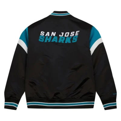 San Jose Sharks Black Varsity Jacket