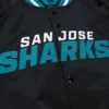 San Jose Sharks Current Logo Black Varsity Jacket