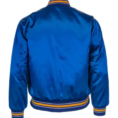 Seattle Mariners Satin Royal Blue Varsity Jacket