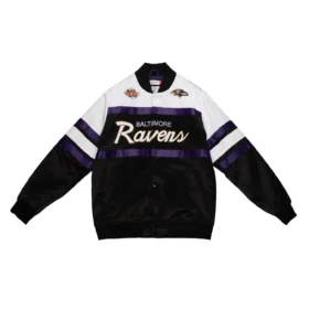 Script Heavyweight Satin Jacket Baltimore Ravens