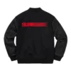 Supreme Motion Logo Black Varsity Jacket