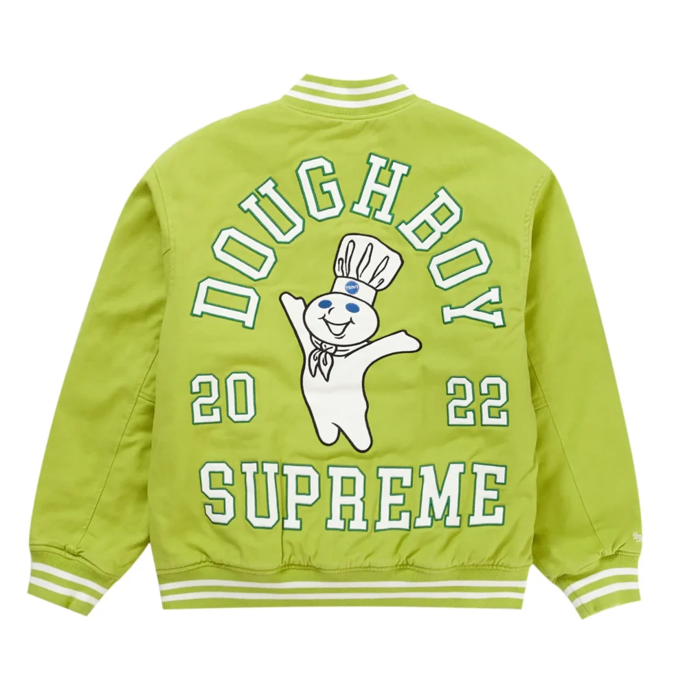 Supreme Mitchell & Ness Doughboy Twill Green Varsity Jacket